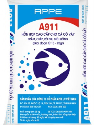A911 Hỗn hợp cao cấp cho cá có vảy (Giai đoạn từ 10 - 20gr)
